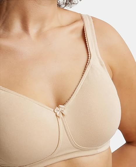 Jockey ES24 Plus Size Wirefree Cotton Bra – Full Coverage with Plush Lined Cups